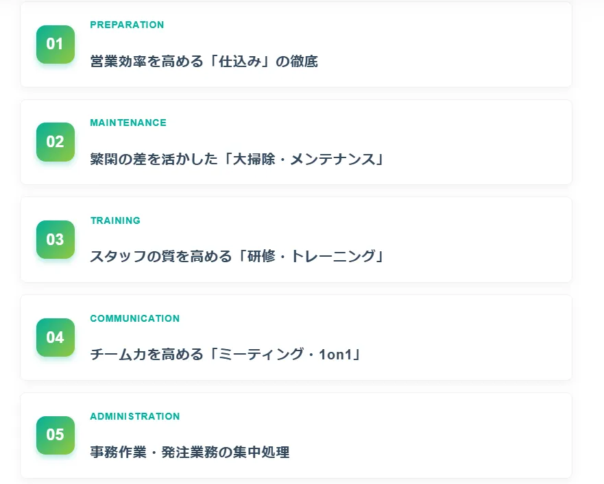 【業務効率化編】アイドルタイムを「投資時間」に変える5つの具体策