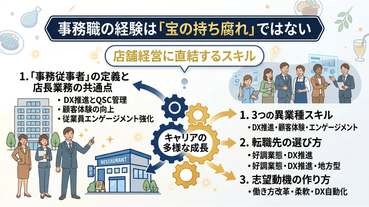 事務職の経験は「宝の持ち腐れ」ではない