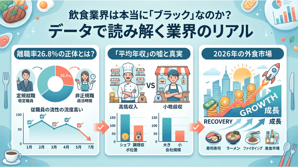 飲食業界は本当に「ブラック」なのか？