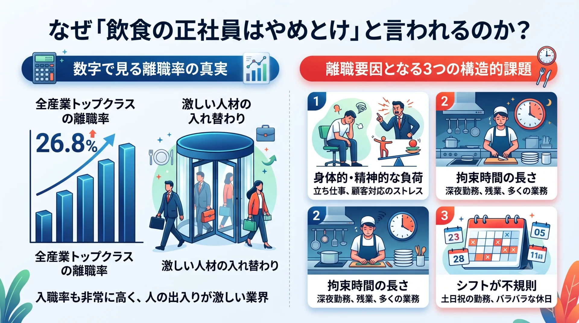 なぜ「飲食の正社員はやめとけ」と言われるのか？