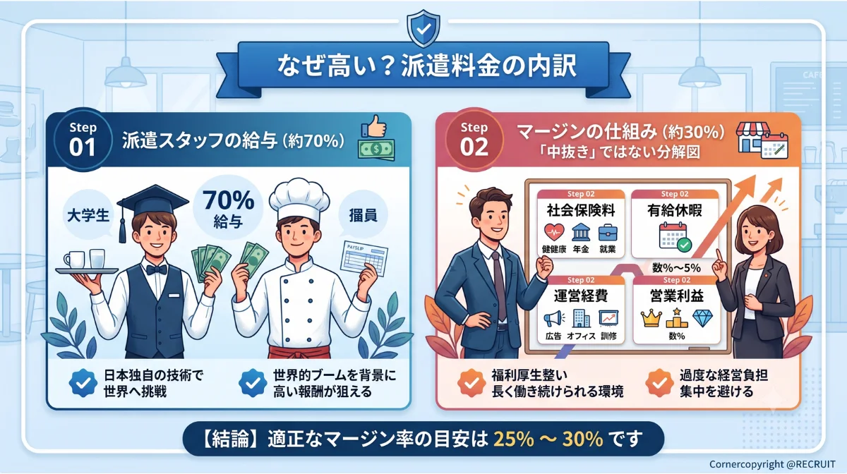 なぜ高い？派遣の内訳