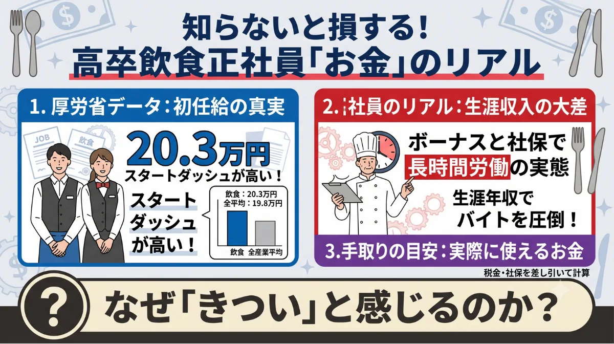 高卒飲食正社員「お金」のリアル