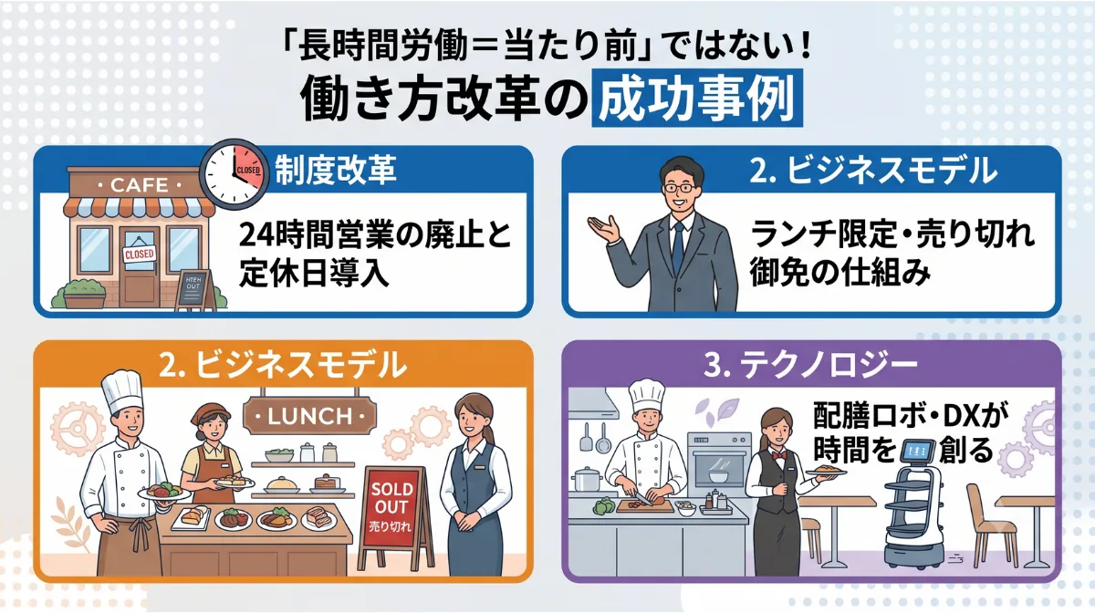 「長時間労働＝当たり前」ではない！
働き方改革の成功事例