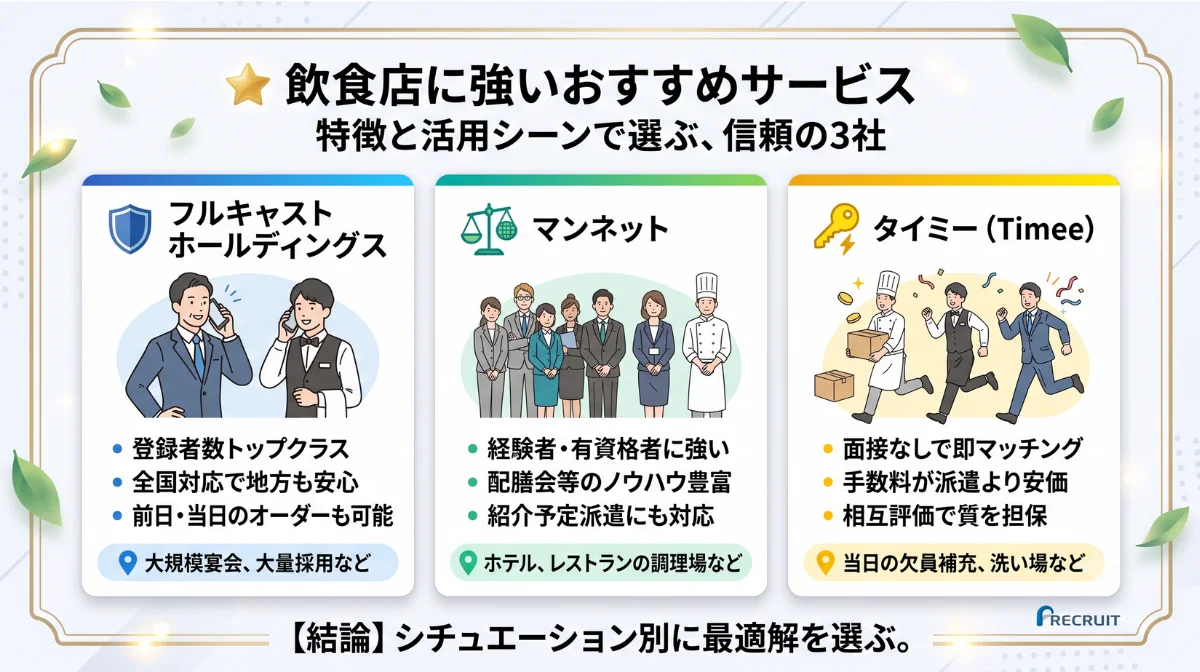 飲食店に強いおすすめサービス