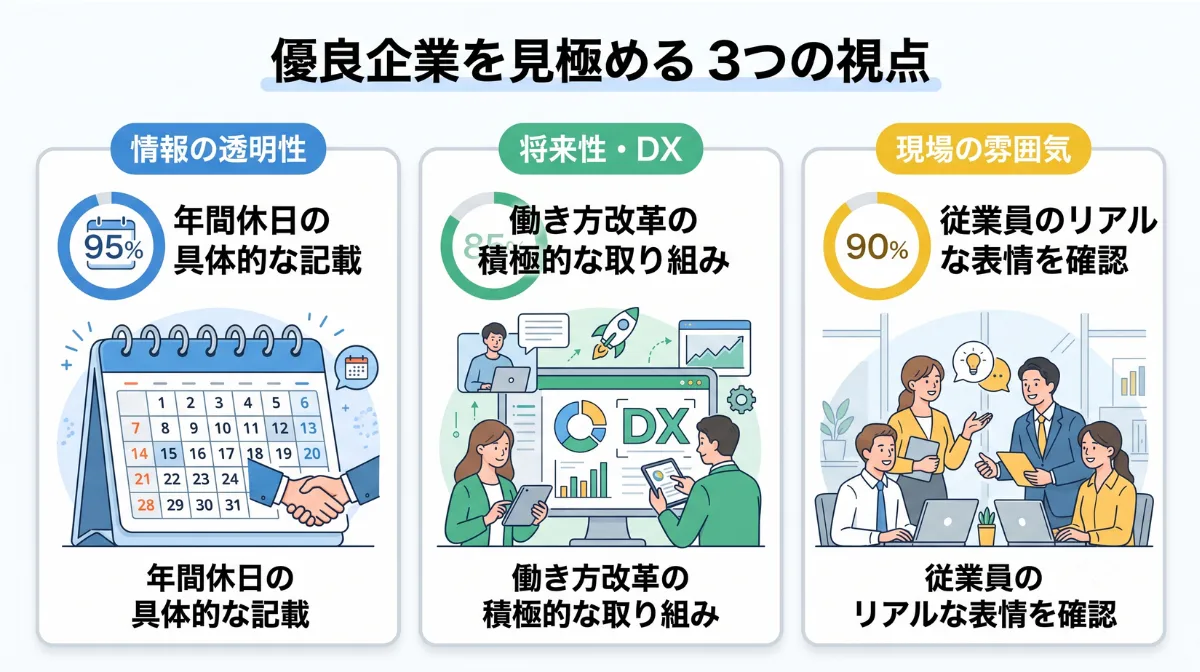 優良企業を見極める 3つの視点