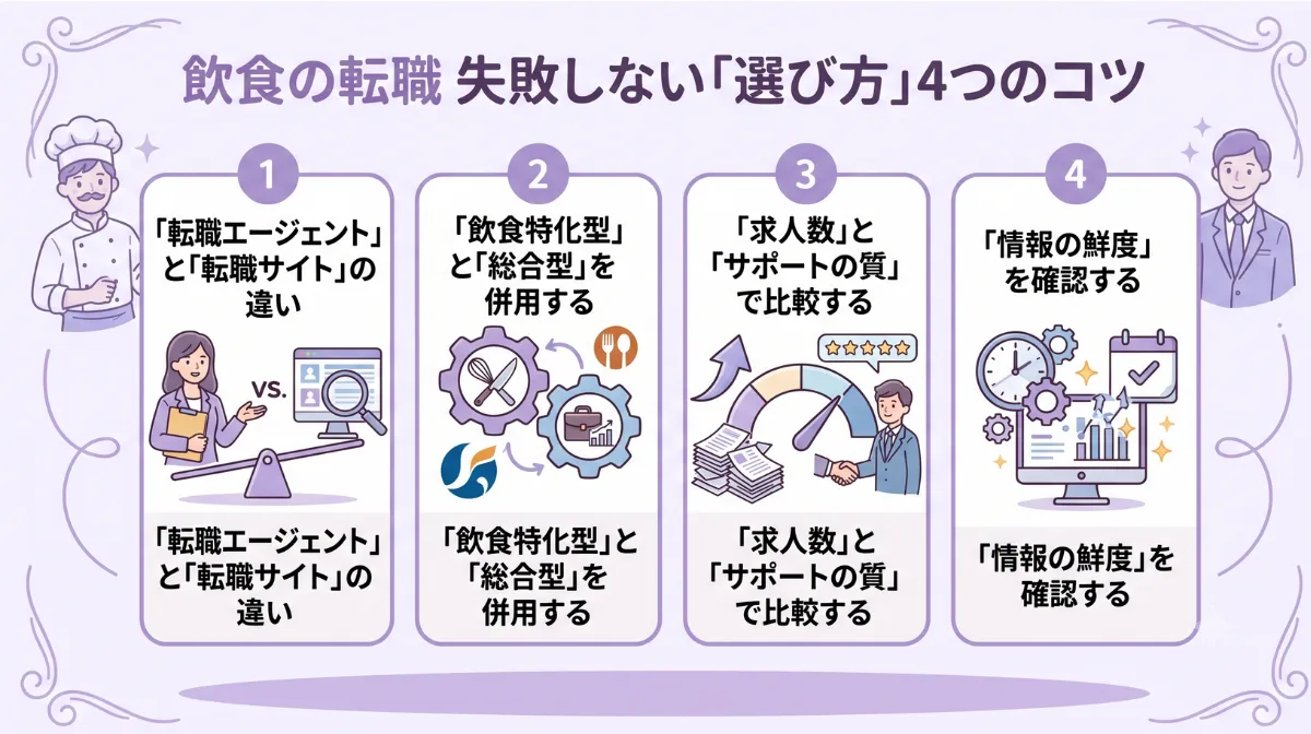 飲食の転職 失敗しない「選び方」4つのコツ