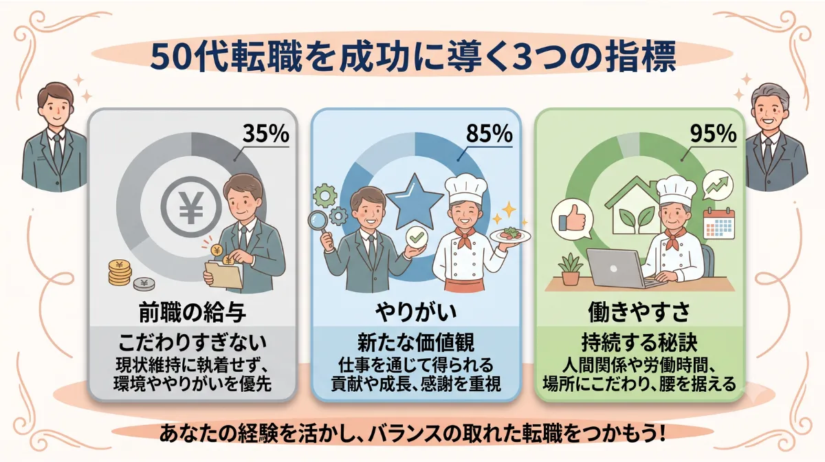 50代転職を成功に導く3つの指標