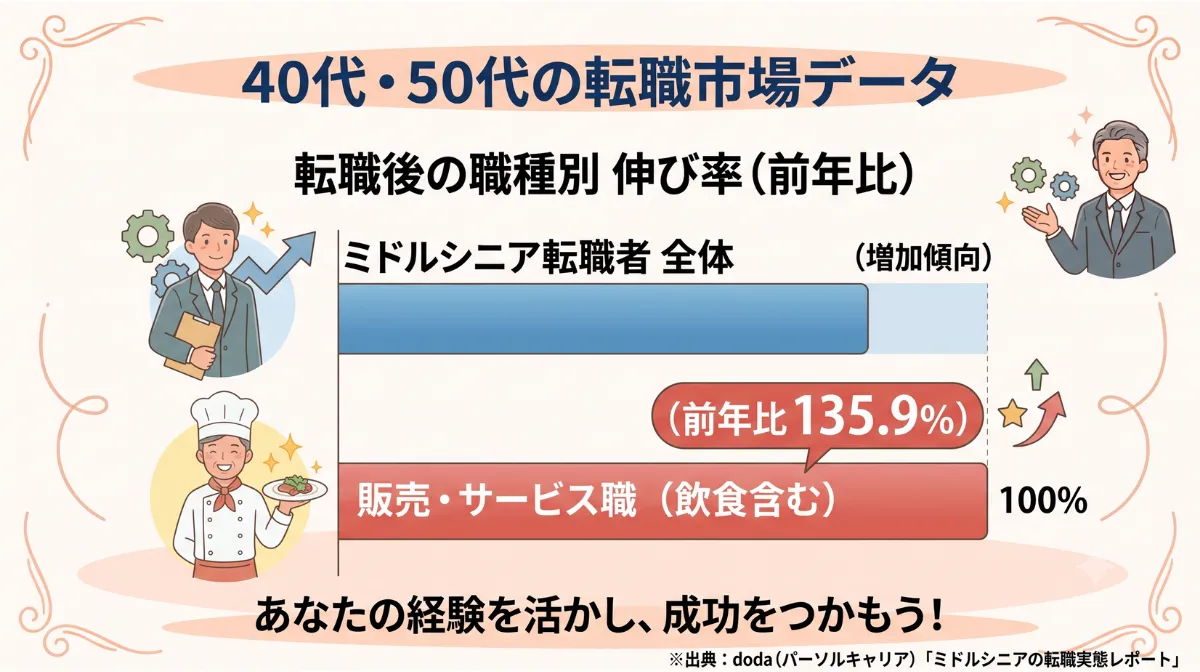 40代・50代の転職市場データ