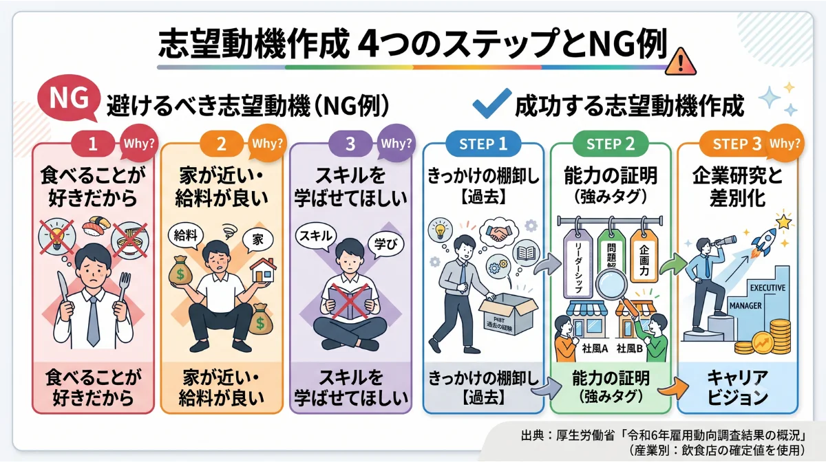 志望動機のNG例