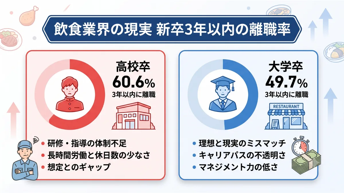 新卒3年以内の離職率