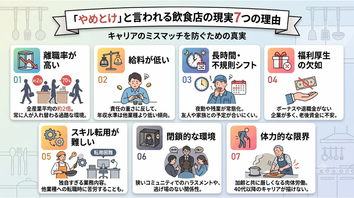 「やめとけ」と言われる7つの理由