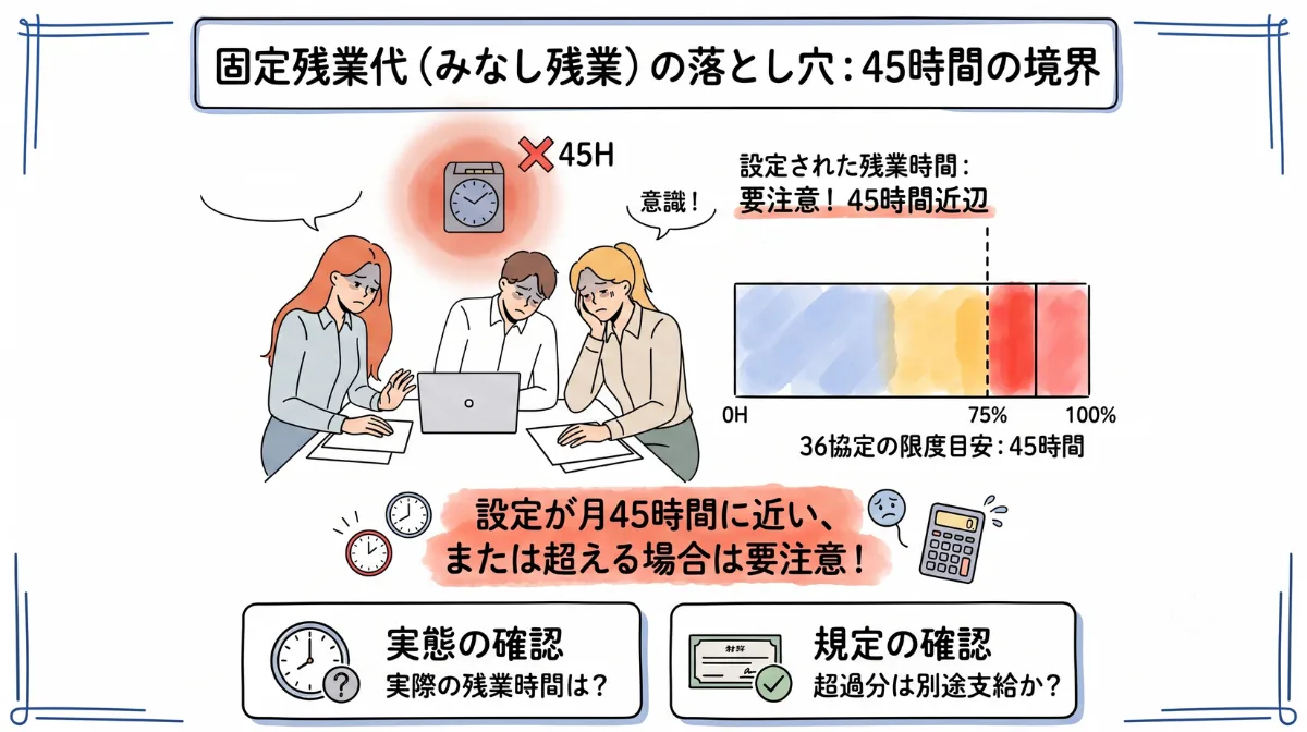 固定残業代（みなし残業）の注意点