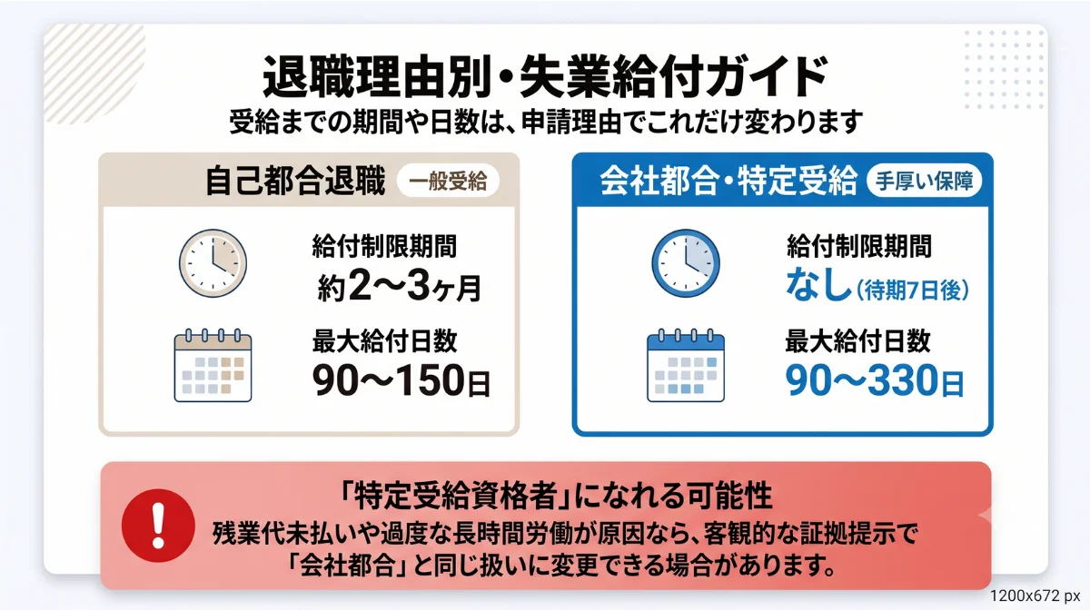 退職理由別・失業給付ガイド