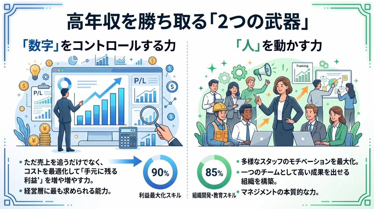 高年収を勝ち取る「2つの武器」