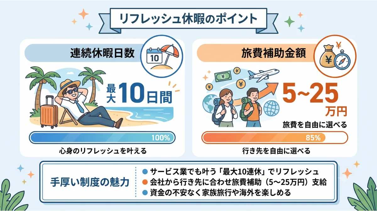 リフレッシュ休暇のポイント