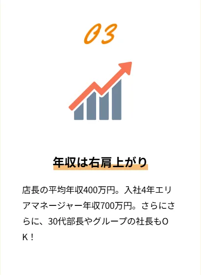 エリアマネージャー就任時の想定年収（600万〜700万円）と内訳